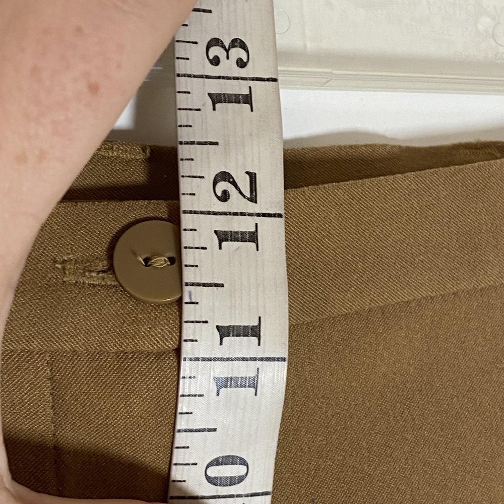 Coldwater Creek Pants Womens 12P Brown Moleskin Twill Straight Leg‎ Dress Petite - Picture 16 of 16